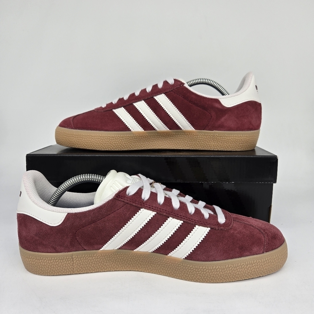 adidas Gazelle ADV JR2000 Shadow Red White Men's Shoes Size 9.5 New - Picture 6 of 8